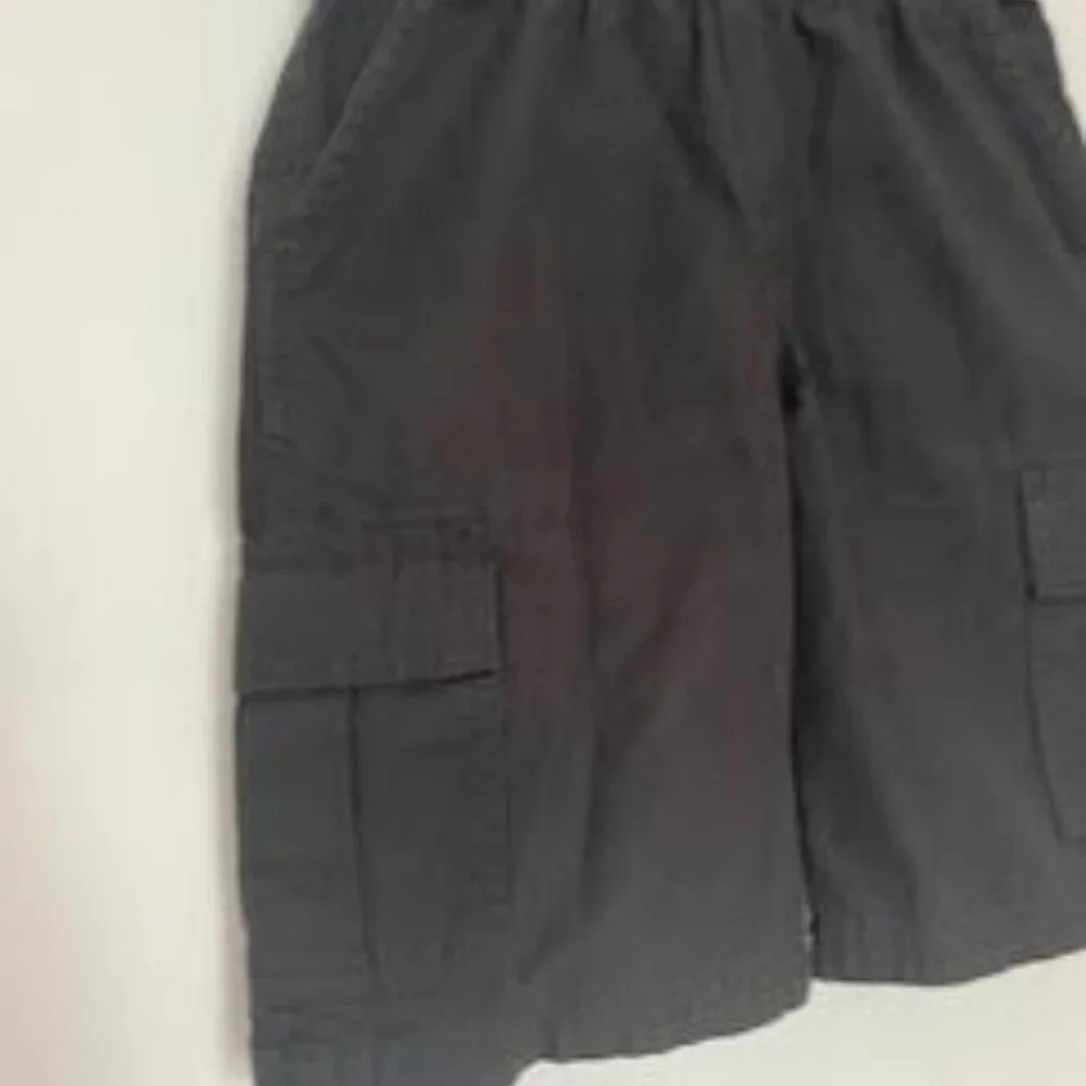 The Children’s Place Boys’ Pull-On Cargo Shorts – Size 6 (Washed Black)